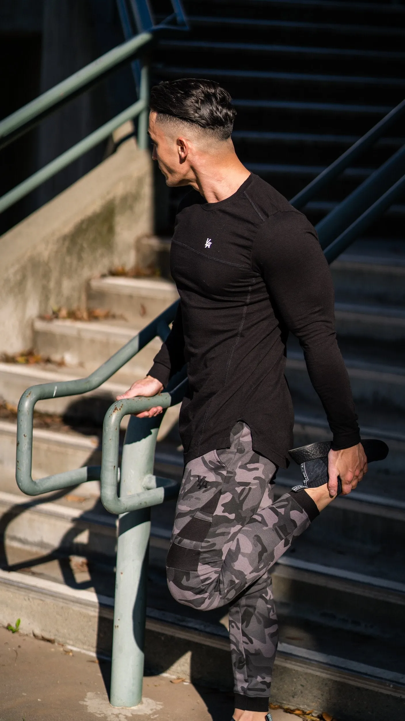 YoungLA 3 Stripe Fitted Jogger Pants 221